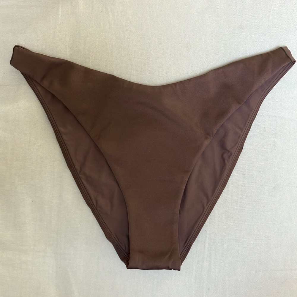Left On Friday Brown Bikini High-Cut Swimwear